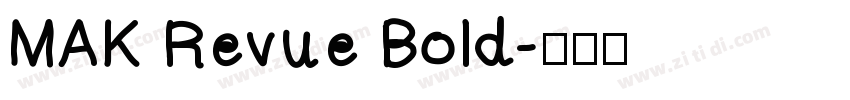 MAK Revue Bold字体转换